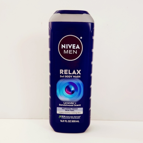 ⭐4/$15 NIVEA Men Relax 3 in 1 Body Wash - Picture 1 of 7